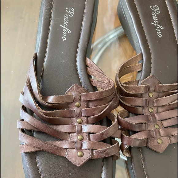 Ladies Passofino leather sandals - Picture 3 of 3